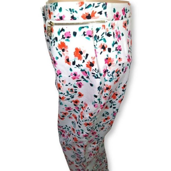 Calvin Klein Pants Floral Printed Side Pockets 8 - Picture 3 of 9